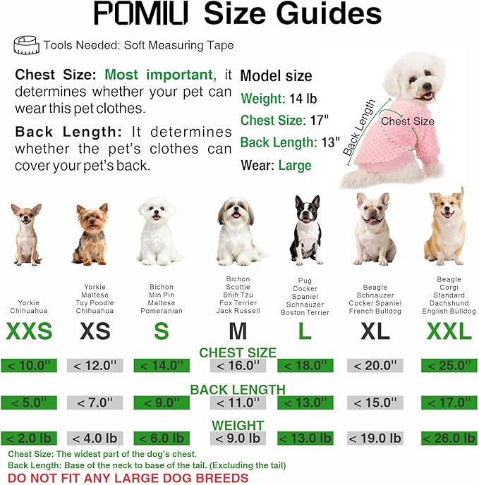 POMIU Dog Sweater, Dog Sweaters for Small Medium Dogs or Cat, Warm Soft Flannel Pet Clothes for Dogs Girl or Boy, Dog Shirt Coat Jacket (Ice Blue+Light Coffee+Teal, Small)