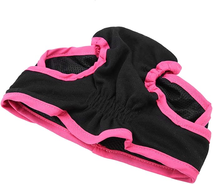 TOPINCN Dog Underwear Flexible Physiological Pants Puppy Female Pet Sanitary Diaper for Small Medium Large Dogs(XS- Black)