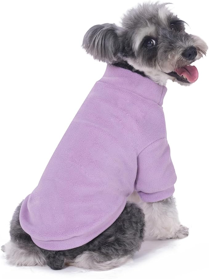 Dog Sweater, 3 Pack Dog Sweaters for Small Dogs Girl Boy, Ultra Soft Warm Puppy Clothes Dog Coat for Winter (Rose+Lt Pink+Lt Purple, Small)