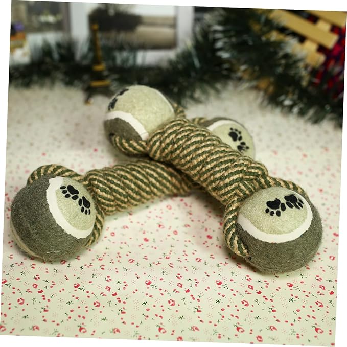 Kisangel Pet Cotton Rope Chew Toys for Dogs Teeth Grinding and Training Play Rope for Interactive Fun and Healthy Chewing Safe for Pets