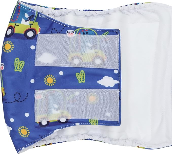 CuteBone Dog Diapers Male Belly Bands 3 Pack for Male Dogs Reusable Puppy Wraps
