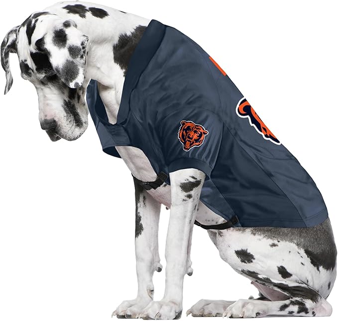 Littlearth NFL Chicago Bears Stretch Pet Jersey, Team Color, Big Dog