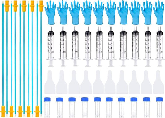 10 Set AI Artificial Insemination Dog Breeding Kit, Canine Breeding Kit, Dog Insemination Breeder Kit, Disposable Canine Artificial Insemination, Canine Breeding Supplies (15.7 inch,Large Breeds) L