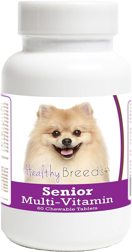 Healthy Breeds Pomeranian Senior Dog Multivitamin Tablets 60 Count