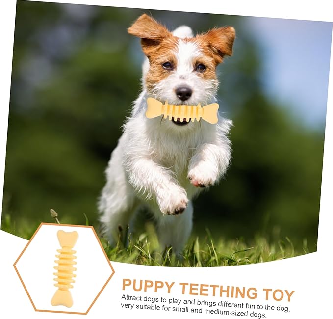 Pet Dog Chew Toy Molar for Dogs Material Puppy Biting Toy Helps Teeth for Playtime and Health