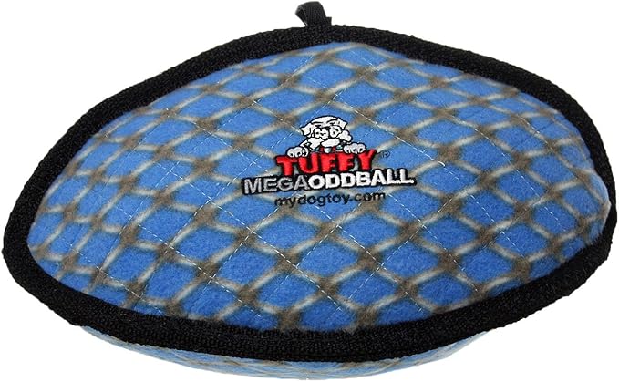 TUFFY - World's Tuffest Soft Dog Toy - MEGA - Odd Ball - Chain Link -Multiple Layers. Made Durable, Strong & Tough. Interactive Play (Tug, Toss & Fetch). Machine Washable & Floats