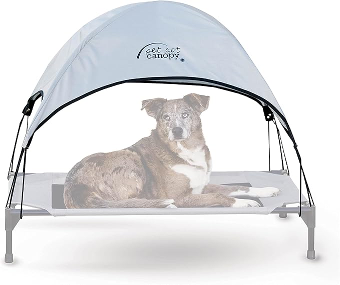 K&H Pet Products Pet Cot Canopy - Gray, Large 30 X 42 Inches