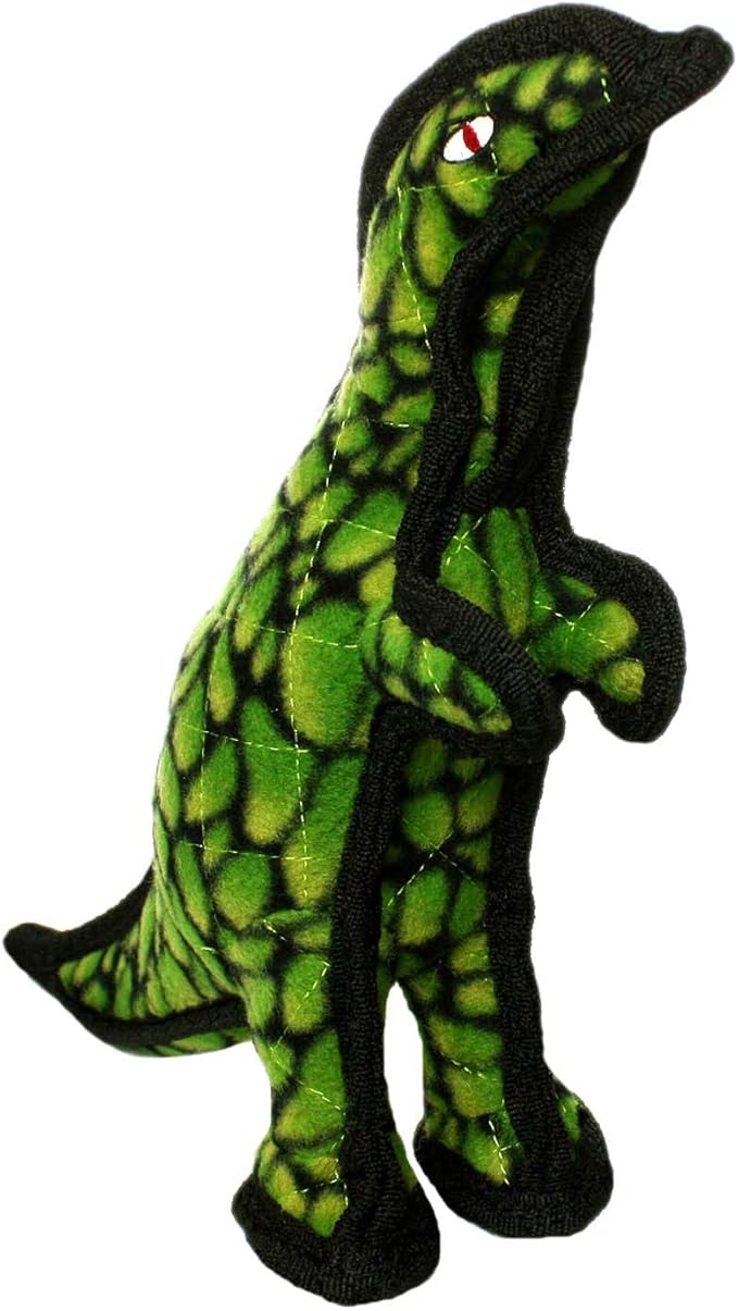 TUFFY - World's Tuffest Soft Dog Toy - Dinosaur TRex - Squeakers - Multiple Layers. Made Durable, Strong & Tough. Interactive Play (Tug, Toss & Fetch). Machine Washable & Floats. (Combo Pack #2)