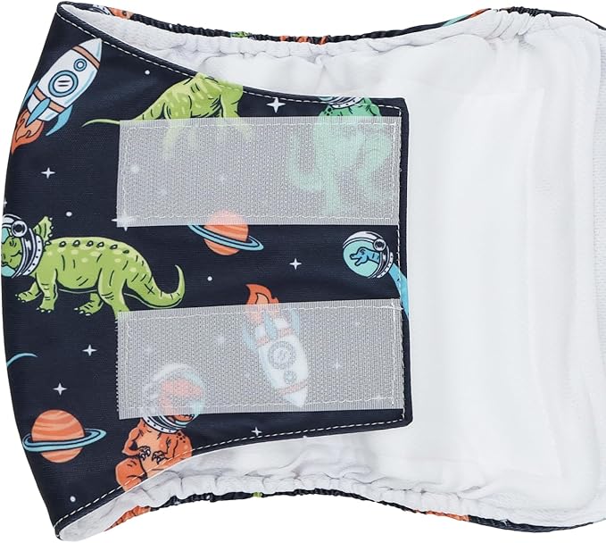 CuteBone Dog Diapers Male Belly Bands 3 Pack for Male Dogs Reusable Puppy Wraps