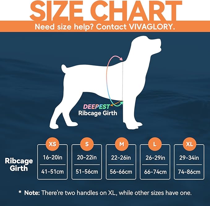 VIVAGLORY Neoprene Dog Life Vest, Dog Life Jacket for Swimming & Boating, Lightweight & Buoyancy for Puppy Doggy, Swimming Vest with Handle, XS, Red Pomegranate
