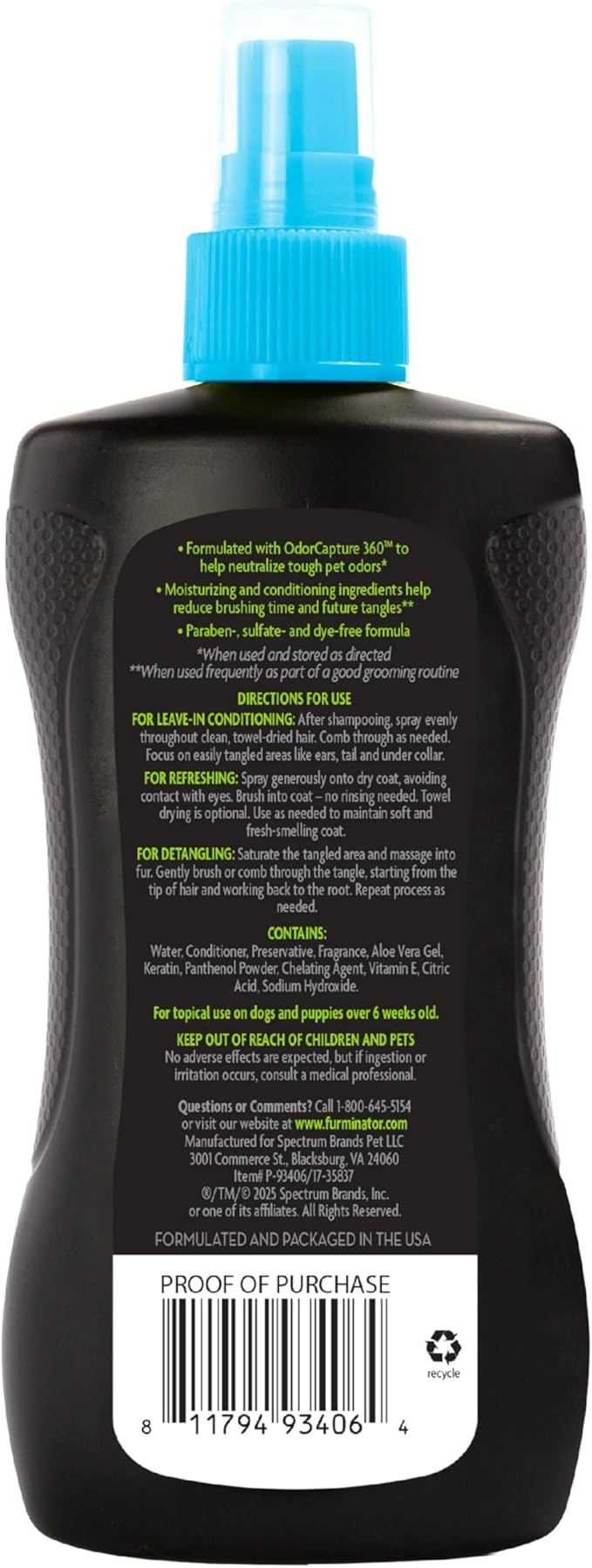 FURminator Doodle Bundle | FURminator 2-in-1 Doodle Grooming Tool for Dogs & deTangling Leave-in Conditioner Spray 8.5oz