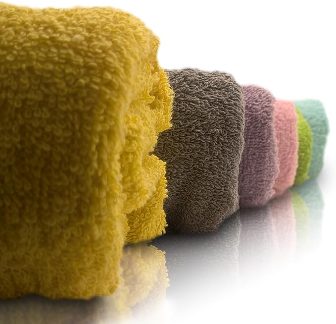 ZUPERIA 6-Pack Bath Towels - 30" x 60" - Ultra Soft 100% Cotton Large Bath Towels- Highly Absorbent for Bathroom, Pool, Gym, Spa, and Hotel Use (Colors Variety)