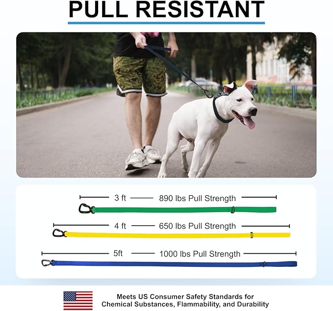 DogTraxs - Essential Dog Leash - Biothane Training Lead - for Small-Large Dogs - Waterproof & Odor Resistant - Self Locking Swivel Carabiner Durable - 1" x 5 Feet - Biscuit Brown