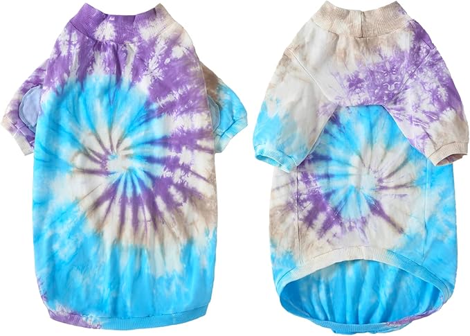 Dog Cotton Colorful Purple T-Shirts Soft and Stretchy Dog Shirt Pajamas Pets Clothes for Extra Large Dogs(3XL Purple)