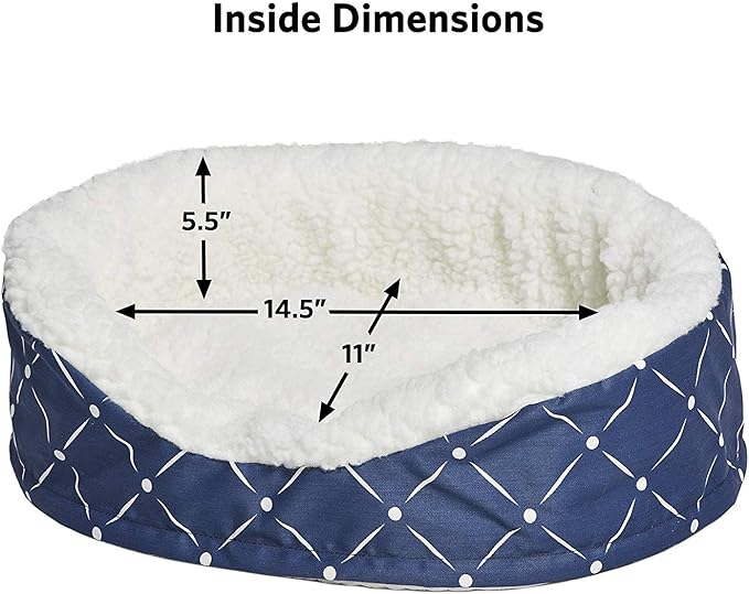 Midwest Homes for Pets CU20BLD Couture Orthopedic Cradle Pet Bed for Dogs & Cats, X-Small