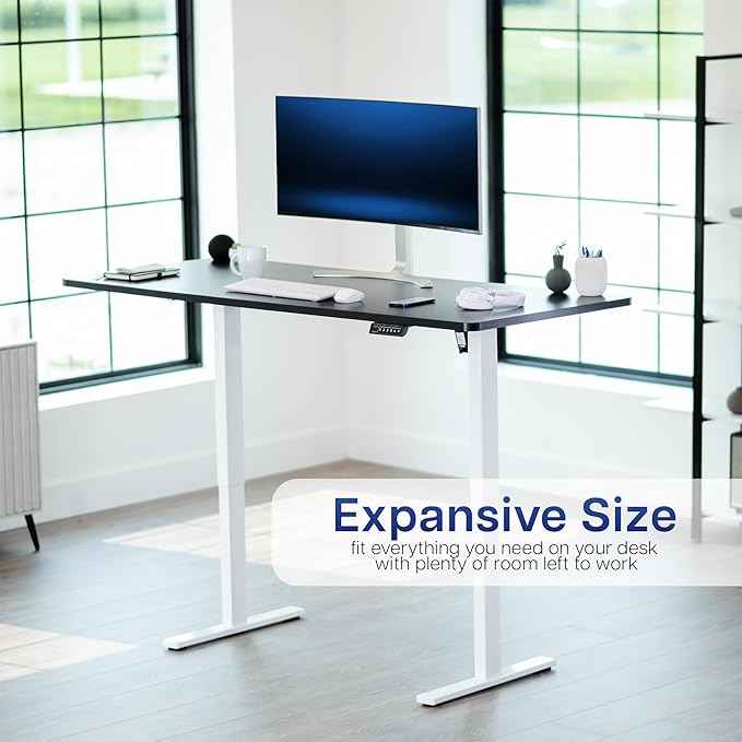 VIVO Universal 71 x 30 inch Solid One-Piece Table Top for Standard and Sit to Stand Height Adjustable Home and Office Desk Frames, Black, DESK-TOP71B