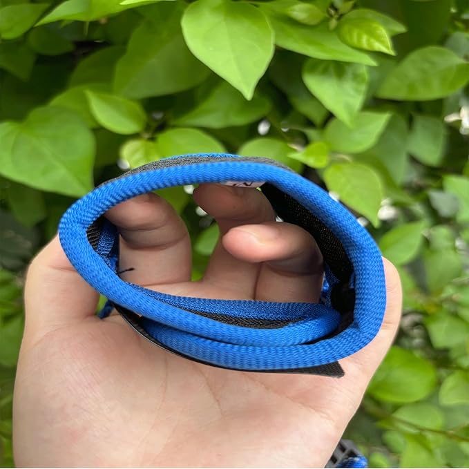 New 2025 Dog Muzzle for Small Dogs, Soft Material with Reflective & Adjustable Strap, Breathable Mouth Guard for Biting Chewing Grooming, Allow Panting Drinking, Prevent Biting (Blue, XL Size)