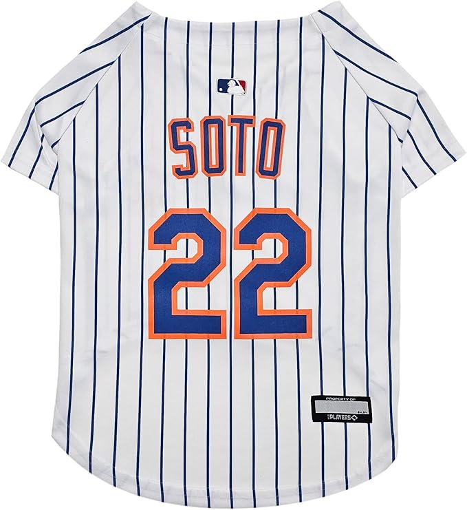 Pets First MLBPA Juan Soto Jersey #22 Pet Jersey- MLB New York Mets Mesh Players, Size XX-Large