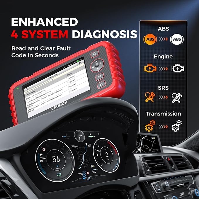 Launch OBD2 Scanner CRP123X Elite V3.0, 2025 Lifetime Free Update Diagnostic Scan Tool Supports CAN FD DoIP, Car Engine Code Reader with Oil/Brake/SAS/BMS/D.P.F/ABS Bleeding/Throttle Reset, Auto VIN