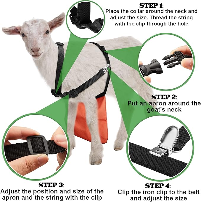 Kajaia Goat Apron Anti Breeding Sheep Skirt Control Buck Anti Mating With Adjustable Strap For Goats And Sheep