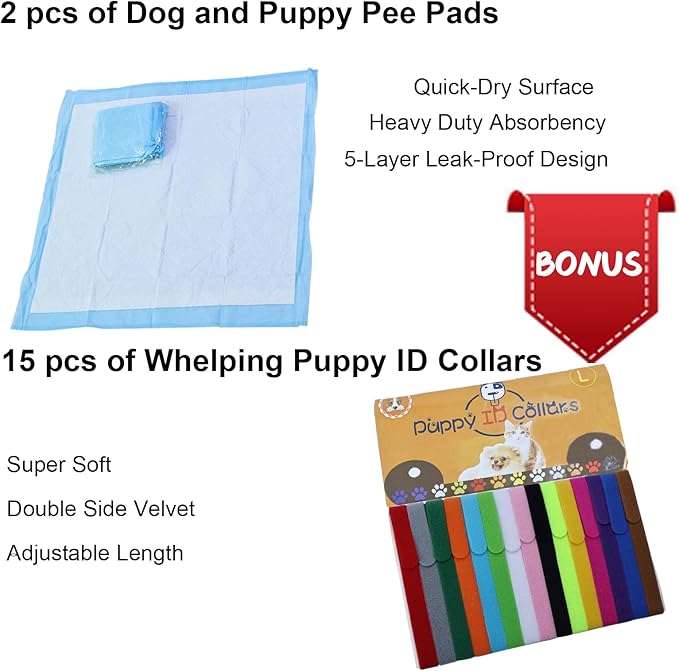 Artilife Dog Whelping Box Pool,Whelping Box for Dogs Birthing,Welping Box Whelping Pen for Puppies Whelping Supplies Puppy Birthing Kit