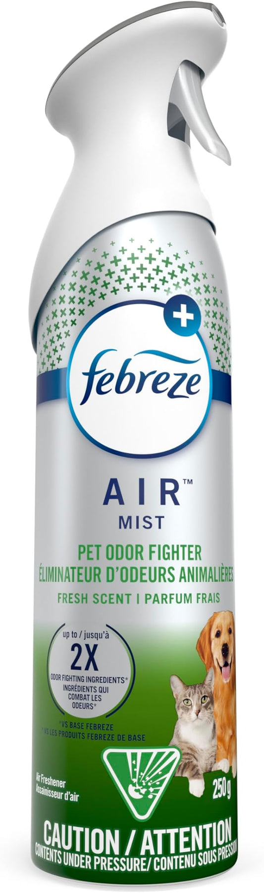 Febreze Pet Odor Defense Odor Eliminating Air Freshener, Fresh Scent, 250 grams