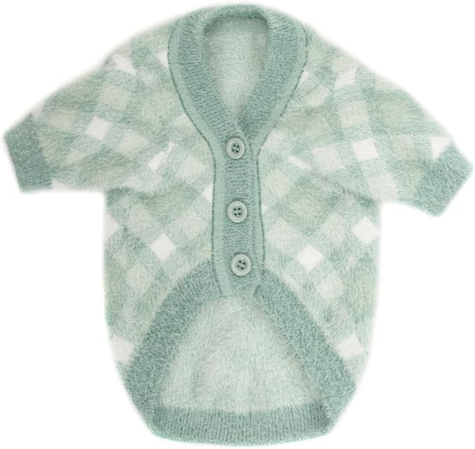 Dog Sweater, Sweaters for Small Dogs, Warm Soft Pet Clothes for Puppy, Medium Large Cat, Dogs Girl or Boy, Dog Shirt for Winter Christmas (Green, Medium)