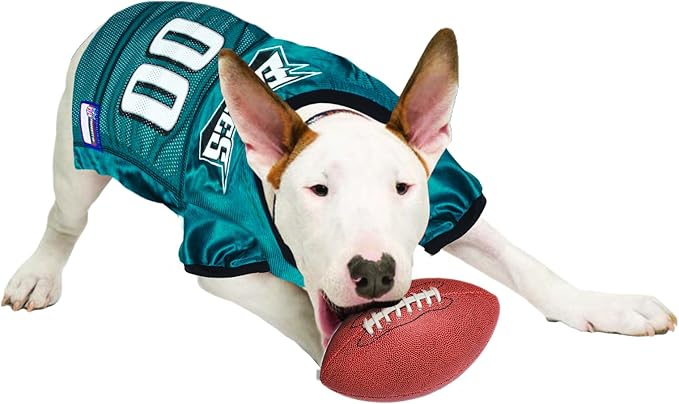 NFL Philadelphia Eagles Dog Jersey, Size: 3X-Large. Best Football Jersey Costume for Dogs & Cats. Licensed Jersey Shirt