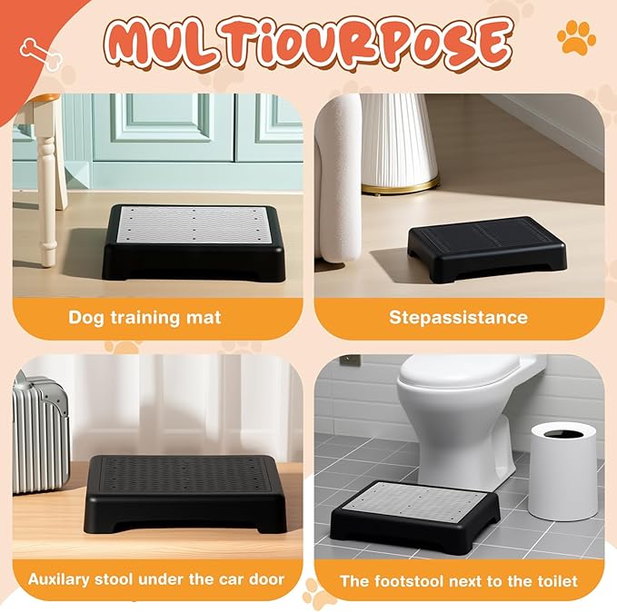 Chunful 2 Pcs Dog Training Platform Dog Place Board with Non-Skid Surface, Portable Agility Platform, Puppy Training Stand Equipment Suitable for Small, Medium Dogs (Not for Large Dog)
