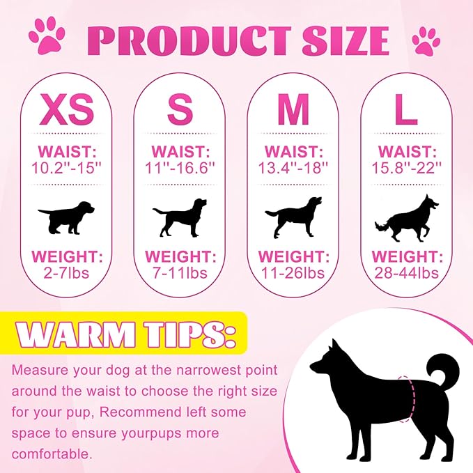 XPCARE 40 Count Disposable Female Dog Diapers, Super Absorbent, Leak Proof, Dog Diapers,Dog Period Diaper Female, for Incontinence, Estrus Female Dogs (X-Small)