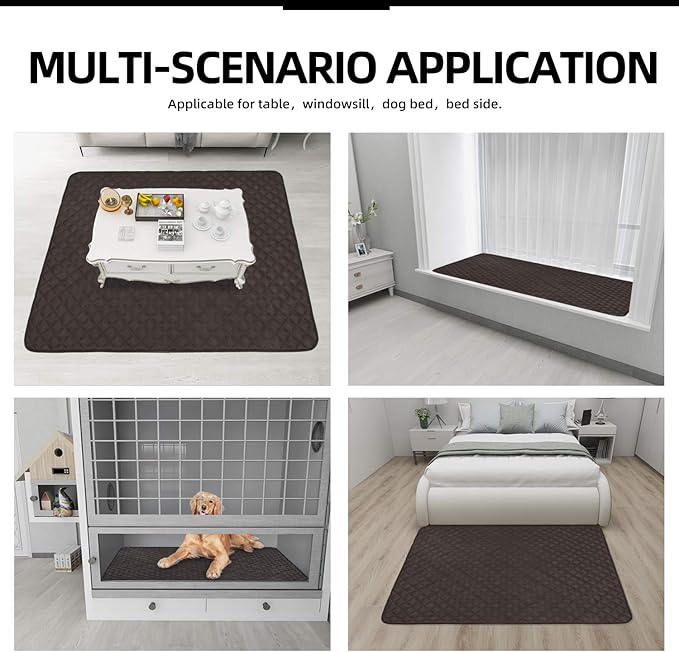 Easy-Going Sectional Couch Covers for Dogs L Shape Sofa Cover Reversible Sofa Slipcover Chaise Lounge Cover Furniture Protector Cover for Pets Dog Cat (42 x 68 inches, Chocolate/Chocolate)