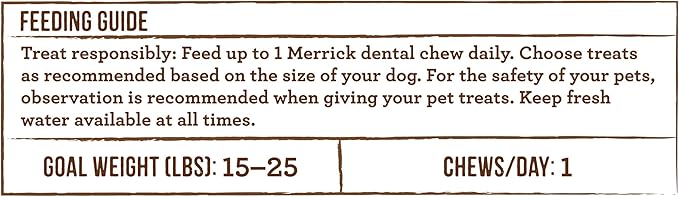 Merrick Fresh Kisses Natural Dental Chews Infused With Coconut And Botanical Oils For Small Dogs 15-25 Lbs - 36 ct. Box