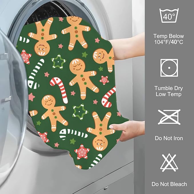 Bath Hand Towels Set of 2 Christmas Cookies Towels for Bathroom Soft Absorbent Decorative Hand Towel for Kitchen Sports Gym Yoga Home Decor 14 x 28 in