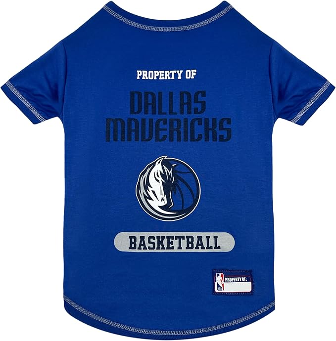 Pets First NBA Licensed Hoodies & T-Shirt for Dogs & Cats, Dallas Mavericks, Large