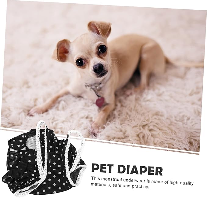 1pc Pet Physiological Pant for Dogs Menstruation Skirt Dots Prevents Leaks and Mating During Heat Comfortable and Stylish Pet Diaper