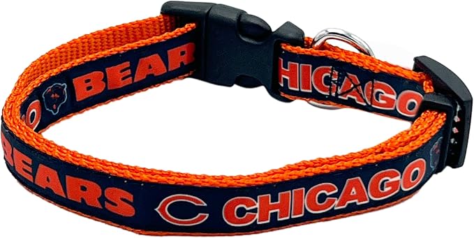 Pets First NFL Chicago Cubs Licensed PET COLLAR, Extra Large - Heavy-Duty, Strong, and Durable Dog Collar. Available in 31 Football Teams and 4 Sizes
