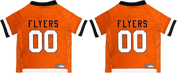 NHL Philadelphia Flyers Jersey for Dogs & Cats, X-Small. - Let Your Pet Be A Real NHL Fan! (Pack of 2)