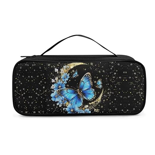 Gomyblomy Stethoscope Case for Classic III, Moon Butterfly Stethoscope Holder Bag with Extra Room for Lightweight II S.E, Cardiology IV Diagnostic, Acoustica Deluxe Stethoscopes