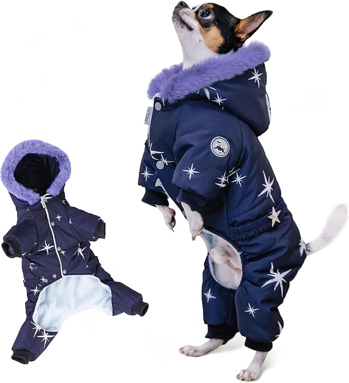 Waterproof Full Body Winter Jacket, Snow Snowsuit, Perfect for Cold Weather (L: Chest 16.93'', Length 12.6'')