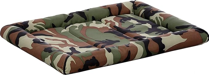 MidWest Homes for Pets Medium QuietTime MAXX Ultra-Rugged Dog Bed, Water & Odor Resistant, Bolstered Edge, Non-Slip Bottom, Fits 30-inch Crates, Camo