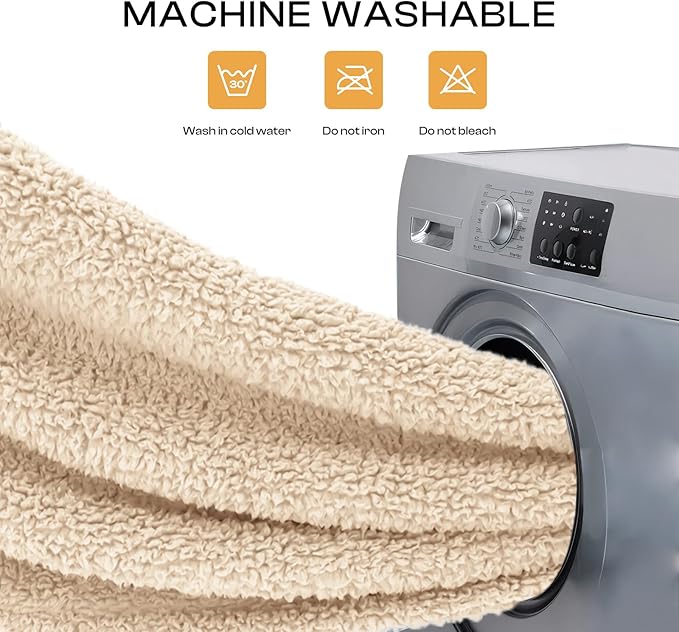 Luciphia Premium Fleece Pet Blanket for Small Medium Dogs Puppy Soft Sherpa Calming Cat Throw Blankets(Beige,41x31 inches)