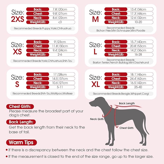 Dog Sweater Dress Plaid Knitwear for Small Medium Dogs Warm Puppy Pet Turtleneck Stretch Pullover Cute Fall Winter Vest Clothes with Leash Hole for Christmas (Red, S)