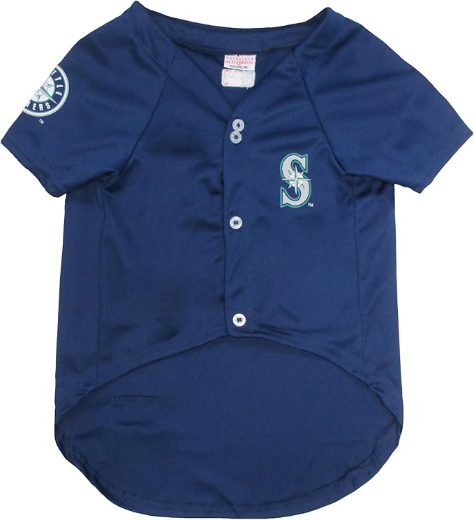 Official MLB Seattle Mariners Pet Jersey for Dogs & Cats, Size XX-Large - Stylish Baseball Jersey for Your Furry Fan- Show Off Team Spirit with The Perfect Fan Apparel Gear for Pet, Dog & Cat