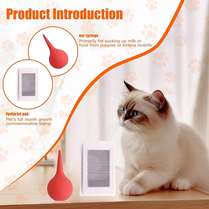 whelping kit for Puppies Birth,Puppy Birthing Supplies for Newborn Puppies and Kittens for Keeping Kitten Dogs Cats Feeding Sets Supplies Includes Whelping Collars Record,Birthing Box