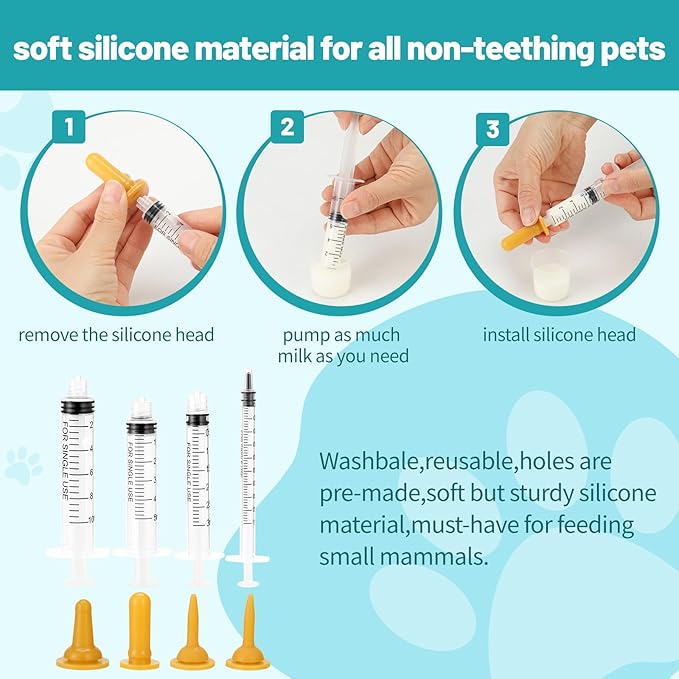 48-Piece Puppy Whelping Kit – Complete Whelping Supplies for Safe Puppy Birth, Includes Feeding Tubes, Collars, Cord Clamps, Urine Pads, Gloves & More – Essential Puppy Birthing Kit for Breeders
