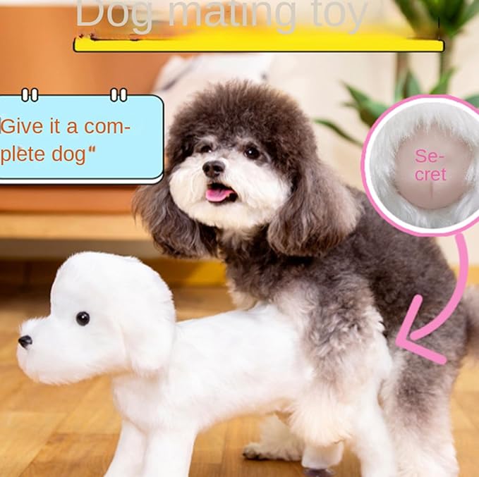 Simulation Humping Dog Toy, Male Dog Silicone Mating Toy, Interactive Sleeping Pet Partner (C, 5.12in)