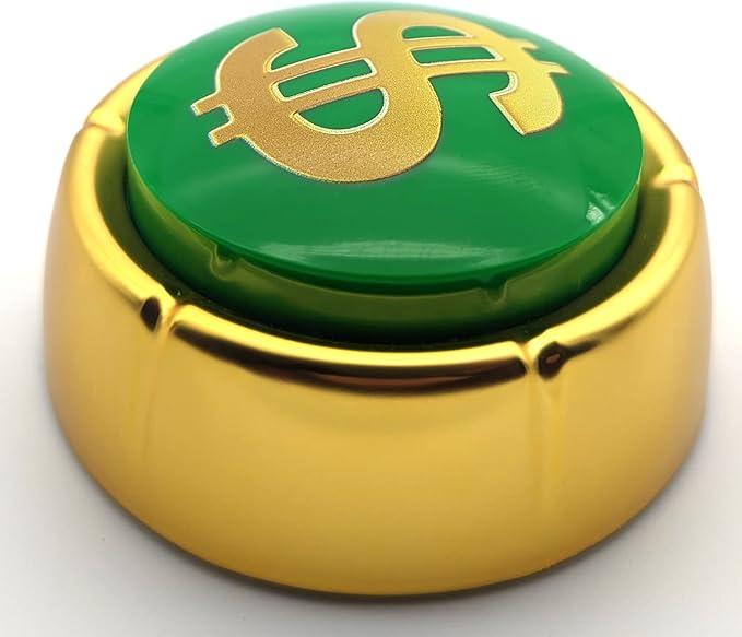 The Money Button | Ka-Ching! Cash Register Sound Effect Button (Batteries Included) Entrepreneur Back to School Office Sales Marketing Gag Gift Hype Nut