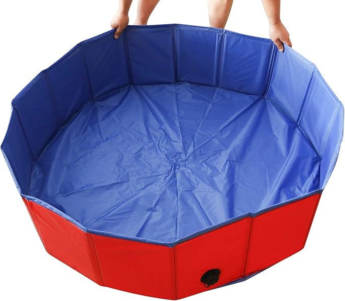 Artilife Whelping Pen for Dogs,Whelping Box for Dogs and Puppies,Dog Birth Supplies,Portable Whelping Pool Whelping Box,Foldable Dog Bath Pool (63inch Dia.x12inch H(160x30cm))