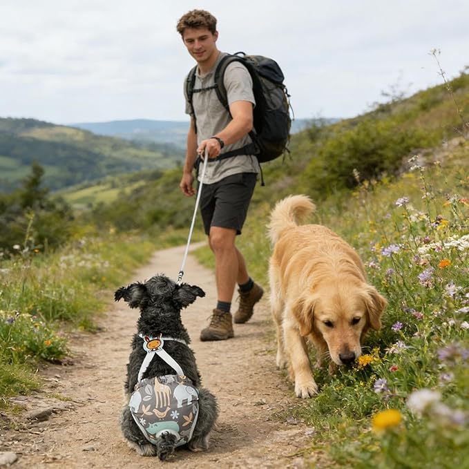 Dog Diaper | Washable Pants with Suspender | Reusable Doggie Diaper,for Home Apartment Indoor Outdoor Travel Car Crate Kennel Yard Park Beach Camping