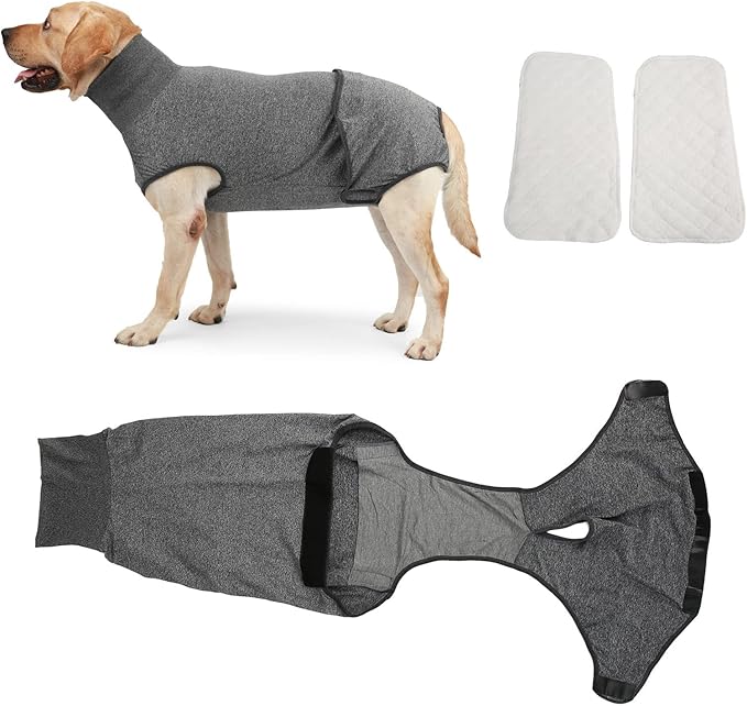 Dog Diapers Sanitary Panties, Full Body Dog Diaper Reusable Dog Physiological Clothing, Physiological Period Surgical Recovery Suit for Male and Female Dogs Menstruation Neuter Surgical Recovery(XXL)